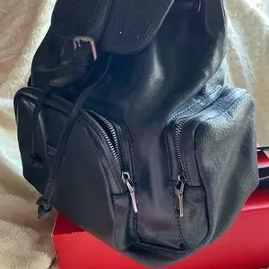 Australia Luxe Logo High Quality Black Leather Crystal Large Backpack Australia Luxe Collective | Bags | Australia Luxe Logo High  main image 2